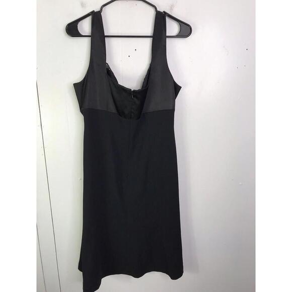 Bloomingdales Dress Womens 16 Babydoll Y2K 90s Formal Mini Retro Pin Up Black - Picture 6 of 7